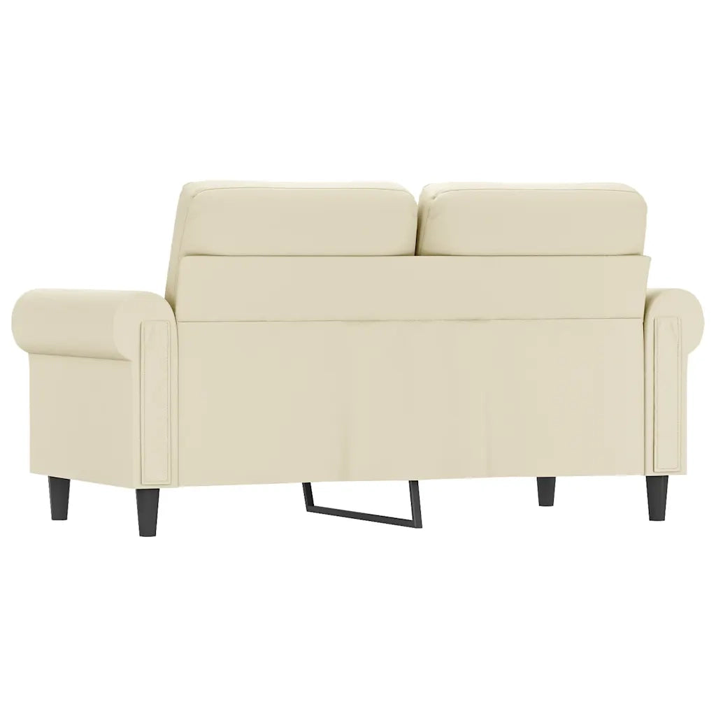 Divano a 2 Posti Crema 120 cm in Similpelle 359500