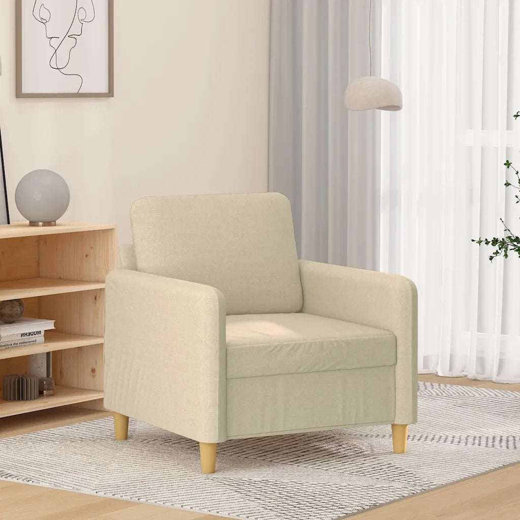 Poltrona Crema 60 cm in Tessuto 359464