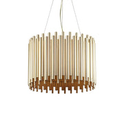Sospensione Contemporanea Pan Metallo Oro 5 Luci E27