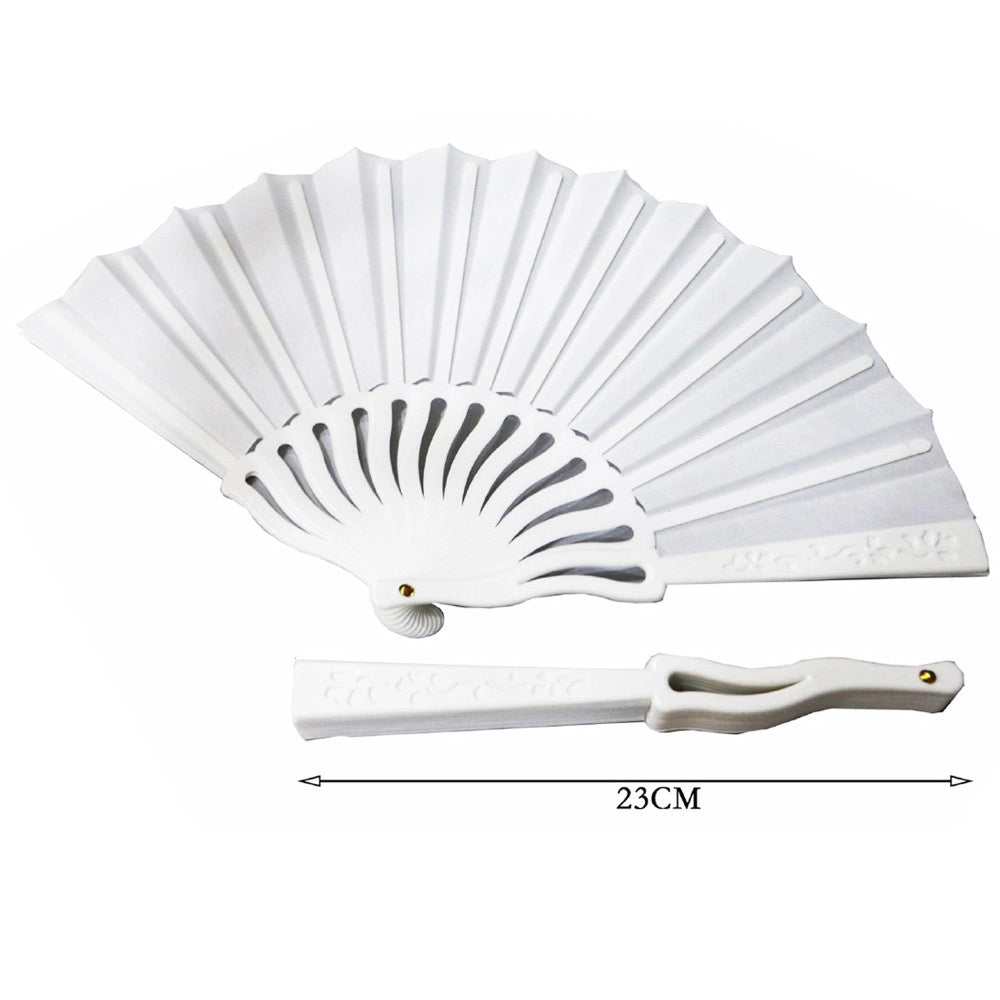 Trade Shop - Set 12 Ventagli Onde Fiori Chiesa Segnaposto Gadget Ricevimento Matrimonio Sposi -