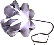 Parachute da resistenza 142 cm - Allenamento alla velocità - Cintura regolabile - Poliestere duraturo - Miglioramento della potenza esplosiva - Adatto per l'allenamento dell'endurance