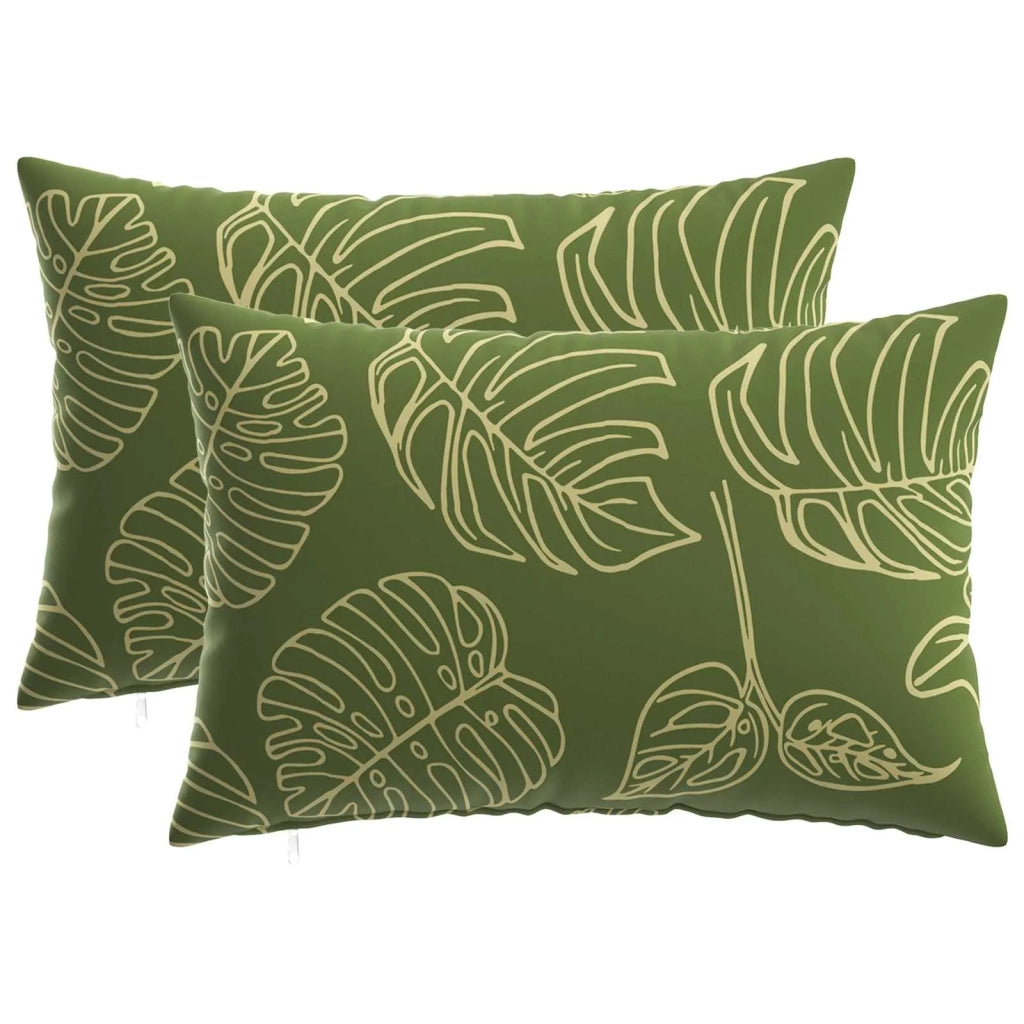 Federa 2 pcs HEERLEN Design a foglia 30 x 50 cm Poliestere 907839