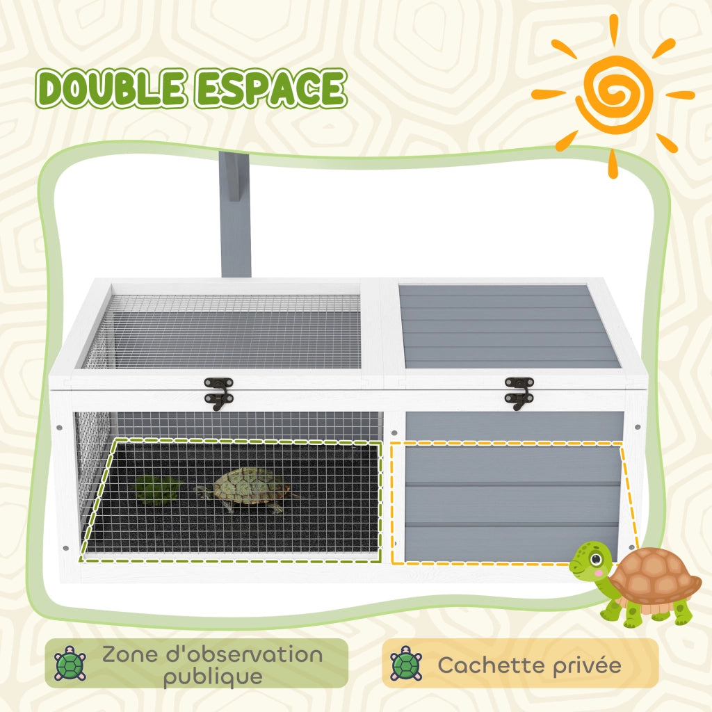 Gabbia per animali domestici ¨C zephmum ¨C grigio 81x48x31,5 cm
