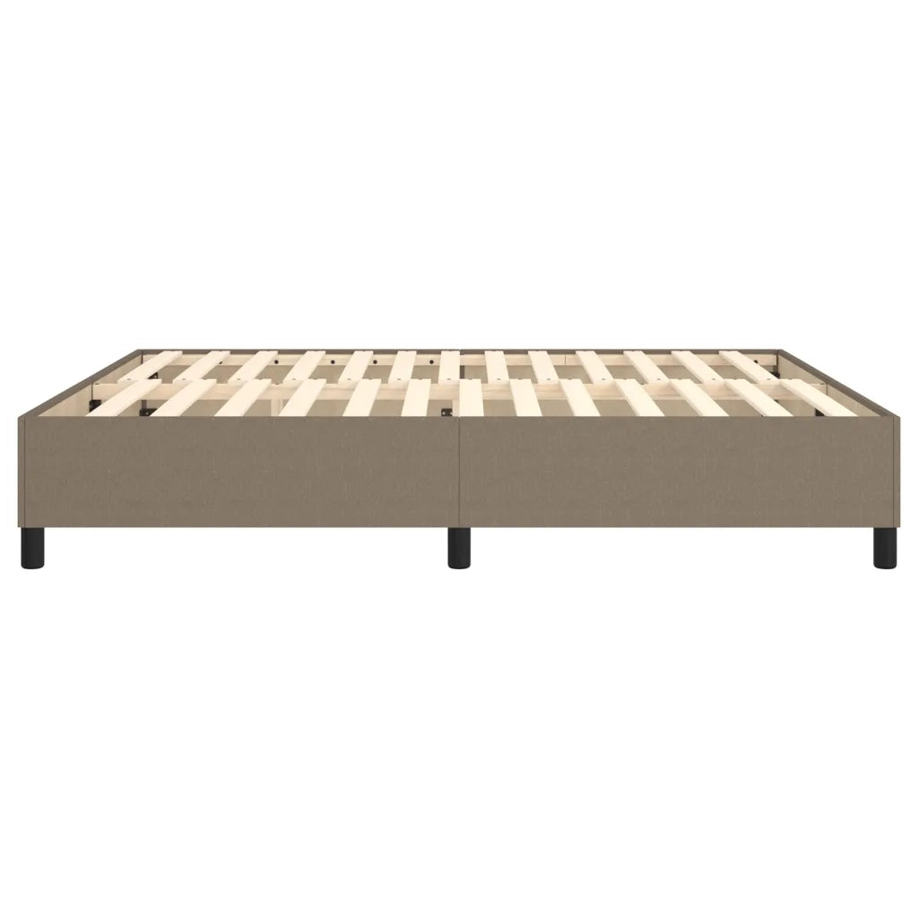 Struttura Letto a Rete a Molle-Giroletto Tortora 160x200 cm in Tessuto 269330