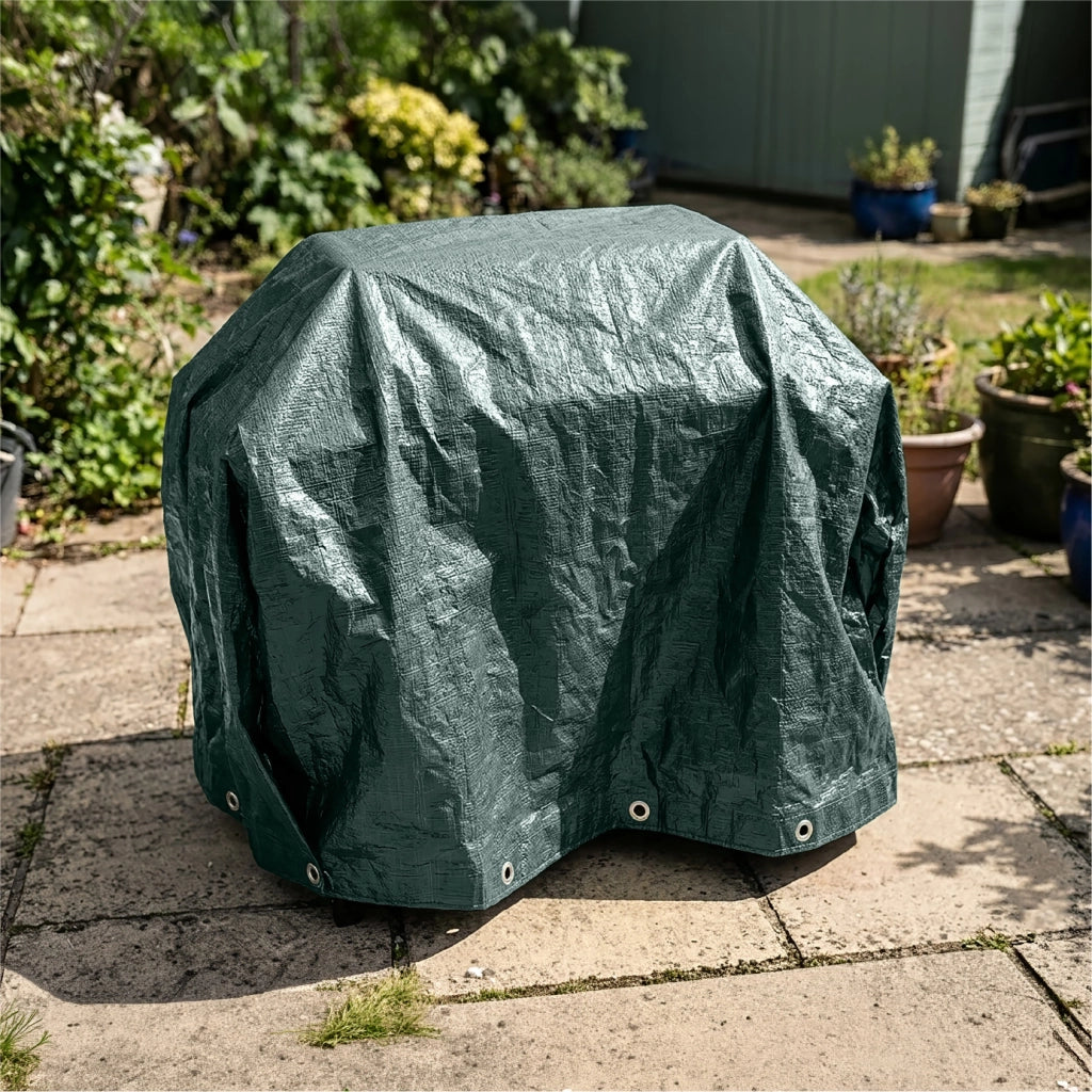 Telo Copertura Impermeabile per Arredo Giardino e Barbecue – Protezione Universale Cover Anti Pioggia UV Polvere per Tavoli, Sedie, Divani, ,lettino prendisole, Ombrelloni e BBQ Modello 3
