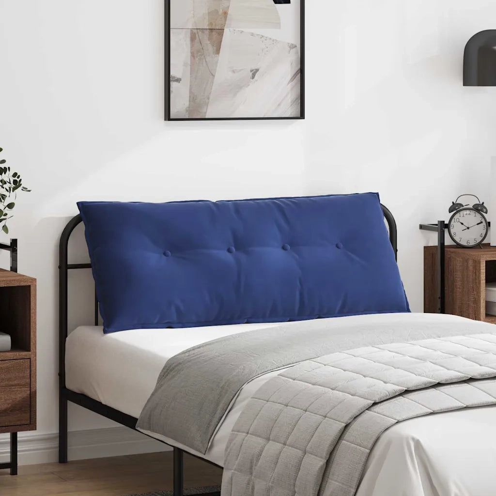 Cuscino per Schiena | Cuscino dorsale Blu Polizia 120 x 50 cm Tessuto in Cords