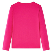 Maglietta da Bambina a Maniche Lunghe Fucsia 104