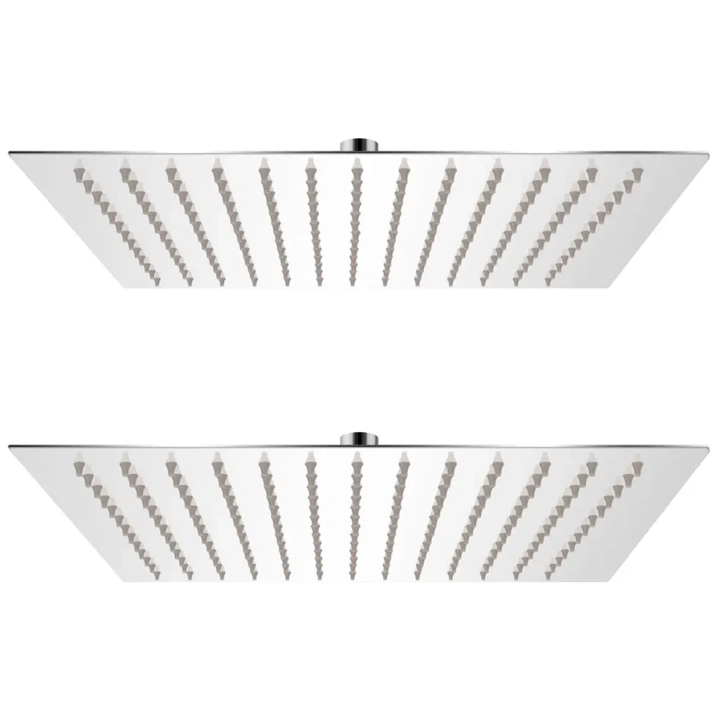 Soffione per Doccia a Pioggia 2pz Acciaio Inossidabile 25x25 cm cod mxl 46207