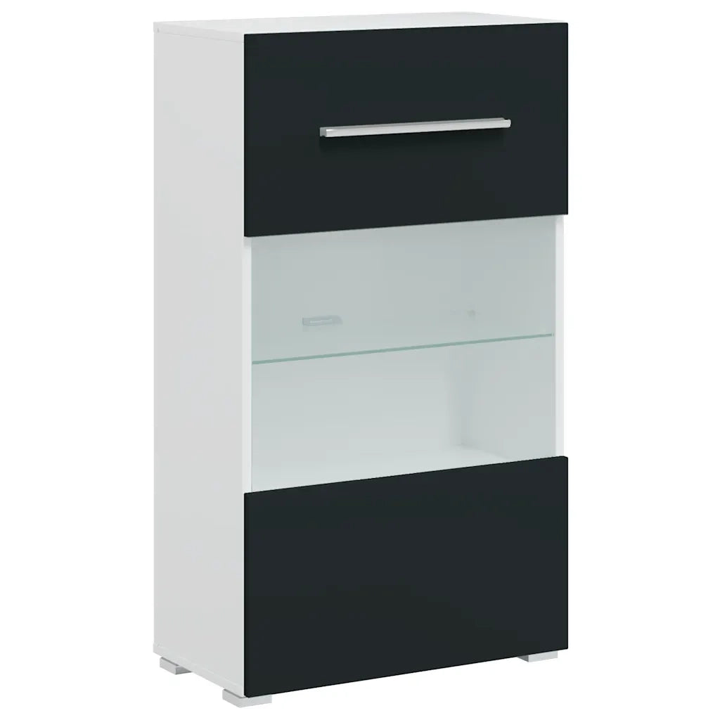 Unità TV 5 pz con Illuminazione a LED Indaco Opaco Truciolato 3324235