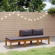 Set Divani da Giardino 3 pz con Cuscini in Massello di Acacia 3086920