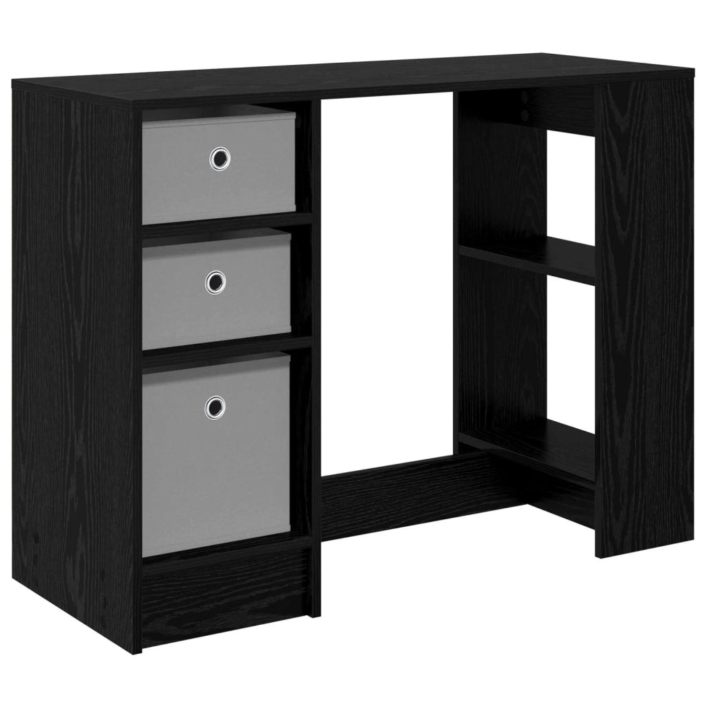 Scrivania Rovere Nero 100 x 40 x 75 cm Legno multistrato 8000453