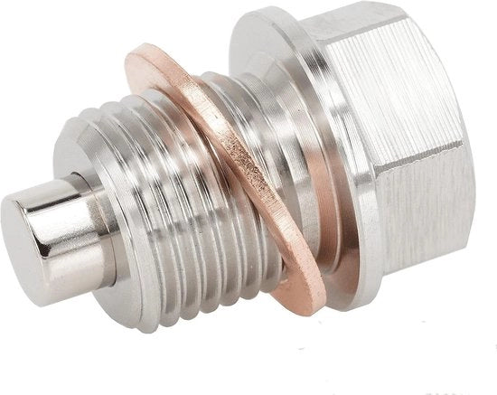 Olio sfuggente plug M16x1.5 - Acciaio inossidabile - Plug di sfogo olio magnetico - Sostituzione Subaru/Mini - Forti magneti neodimio - Facile da installare - Plug di sfogo olio per motori