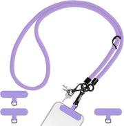Catenella universale per telefono - Cavo di collegamento - Punte per cavo - Punte anti-scrocchio - Installazione facile - Lunghezza 160 cm