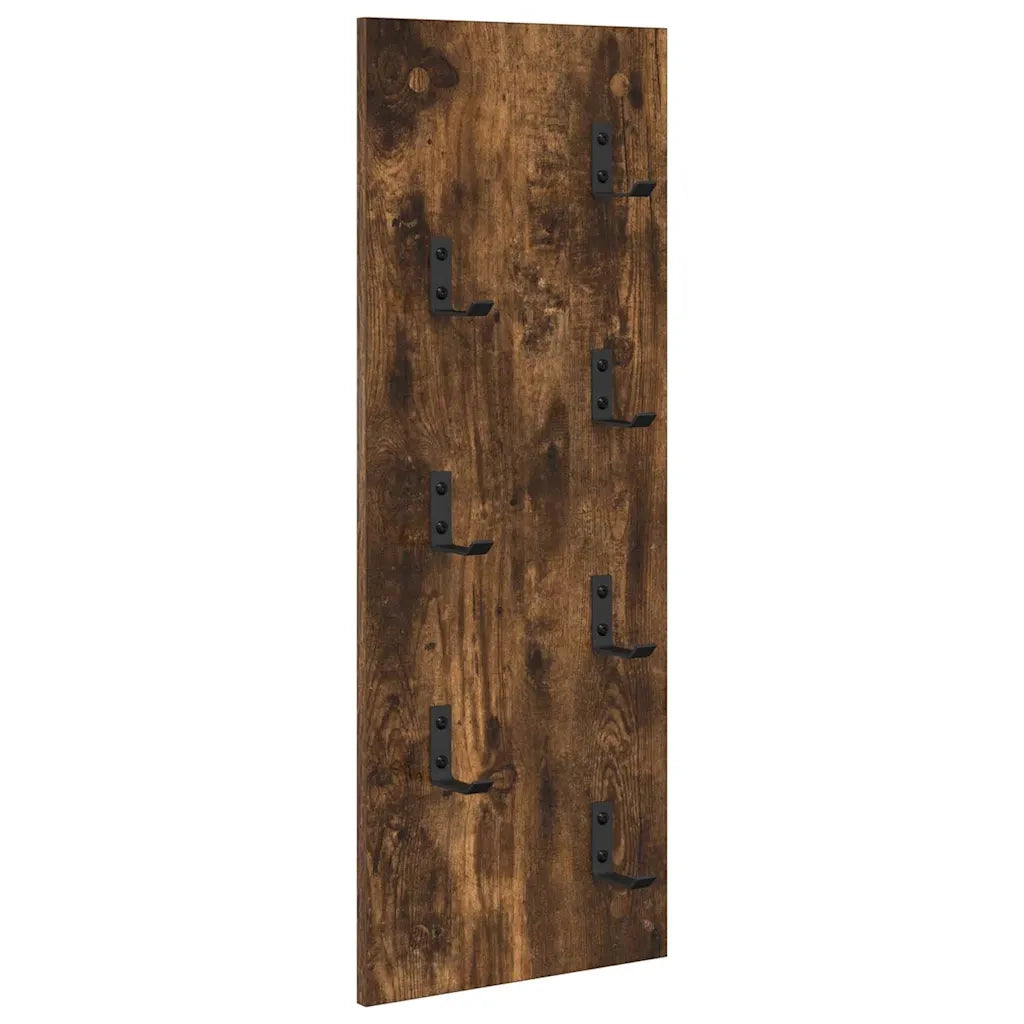 Appendiabiti a muro Rovere fumé 30 x 1,5 x 80 cm 874471