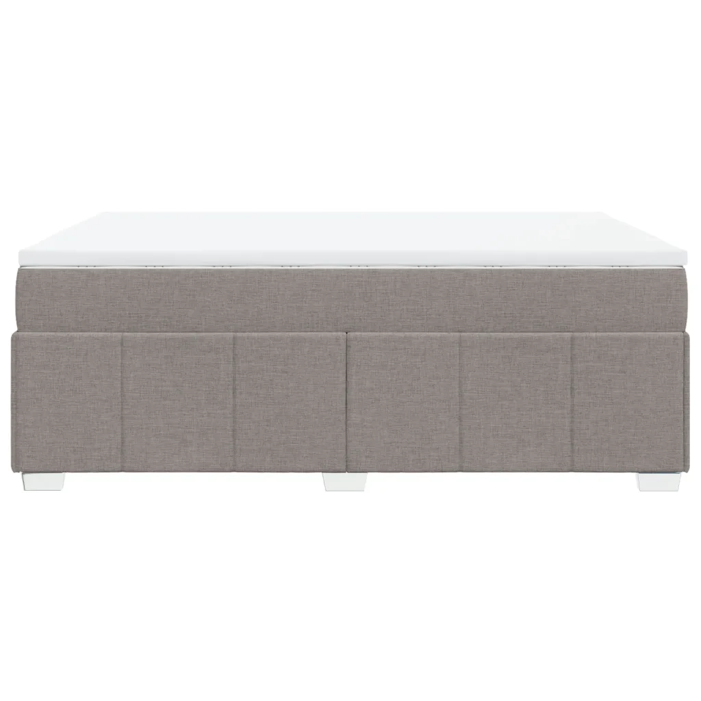 Giroletto a Molle con Materasso Tortora 160x200 cm in Tessuto