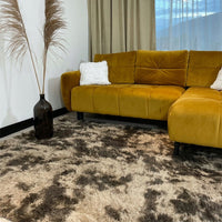 Tappeto peluche 160x220 cm marrone