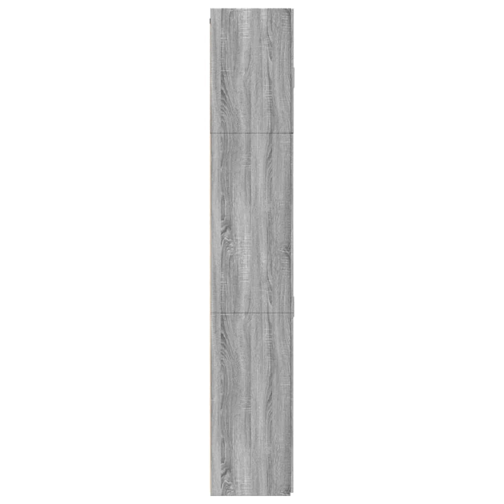 Credenza cassettiera mobile contenitore organizer cucina soggiorno soggiorno alto Sonoma 80 x 42,5 x 249 cm derivati ​​del legno grigio 02_0035637