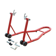 Cavalletto Moto Posteriore ¨C Zephmum ¨C Rosso, 150 kg, Forcelle Regolabili