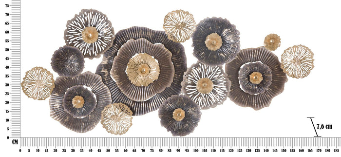 Pannello Browny 167,6x7,6x73,5 cm in Ferro Multicolor