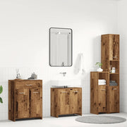 Set Mobili da Bagno 4 pz Legno Antico in Legno Multistrato 3328941