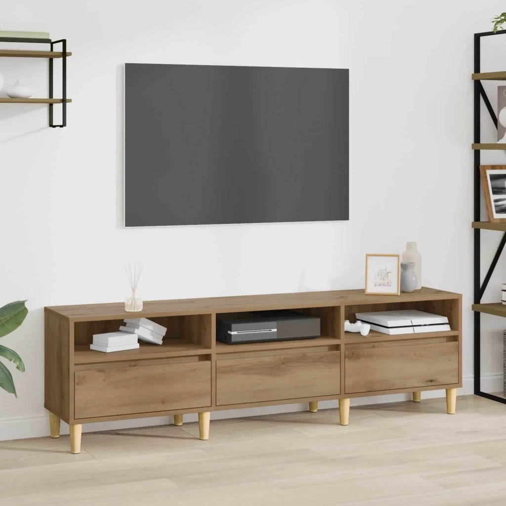 Mobile TV Rovere artigianale 150 x 30 x 45 cm Legno multistrato 879481