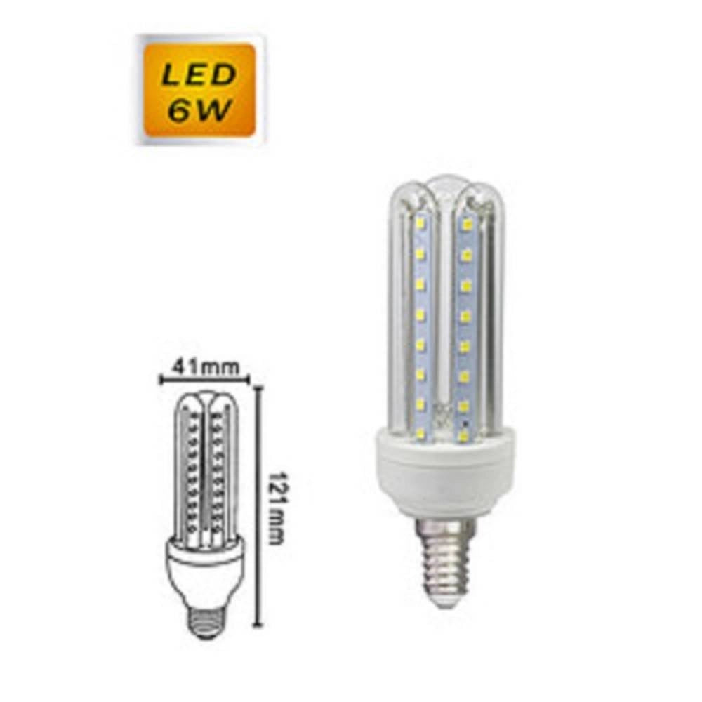 Trade Shop - Lampadina Led 3u E14 6w Luce Fredda 6500k Naturale 4000k Calda 3000k 36d 3u01t -