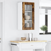 Mobile in vetro da parete LUCCA 2 pcs Rovere Fumo 884996