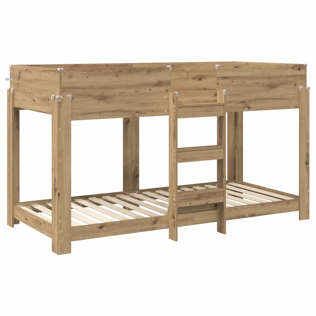 Letto a Castello per Bambini | Letto Infantile | Lettino Rovere artigianale 90 x 200 cm