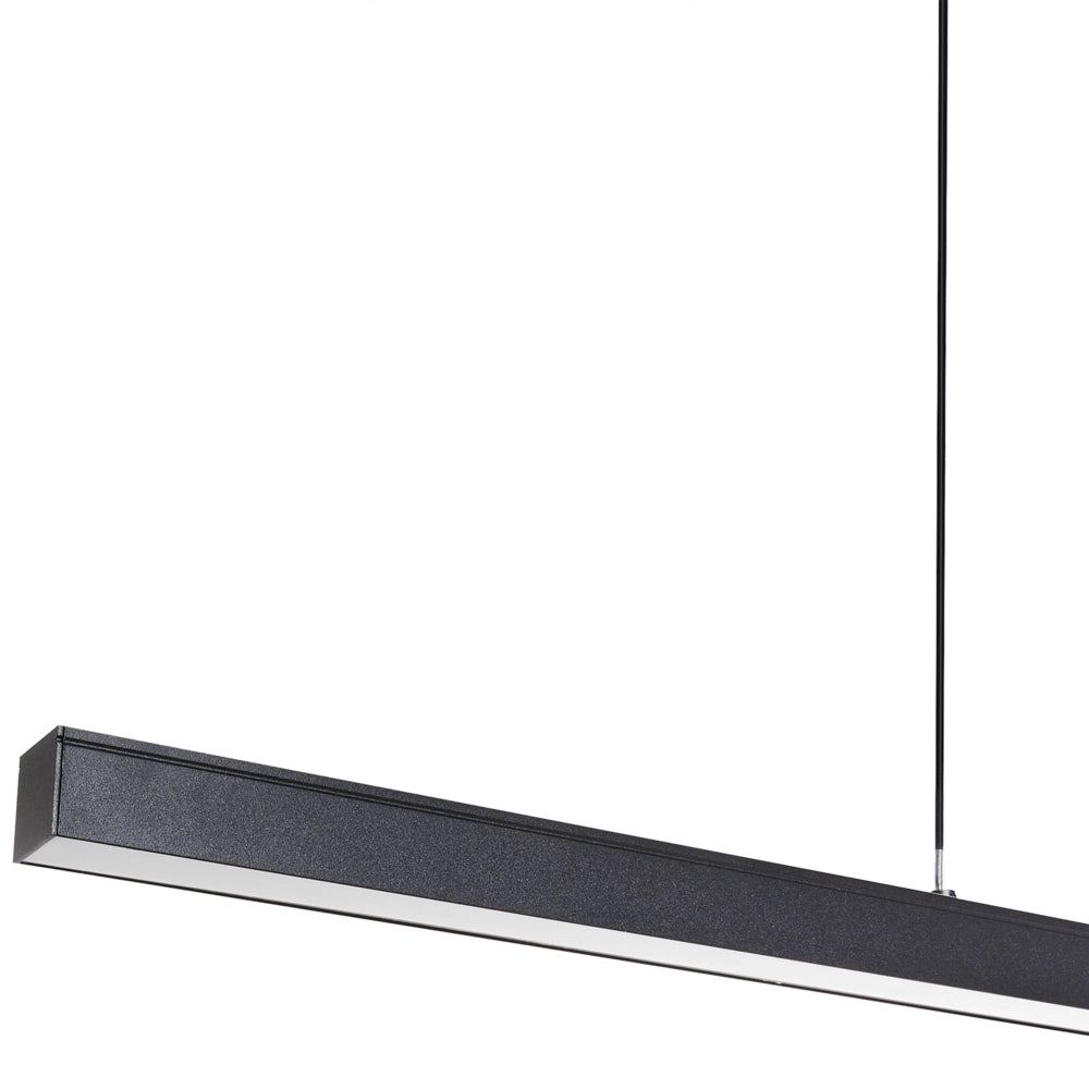 Lampada a sospensione Base in ferro alluminio nero con telecomando Luce LED integrata a sospensione Illuminazione moderna