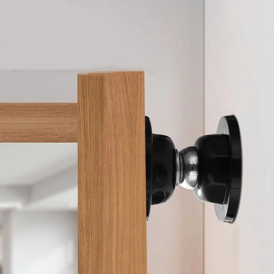 Due pezzi di sostituzione porta camper magnetica, fermacarta magnetica, sostituzione porta camper, accessori per camper e barche (nero)