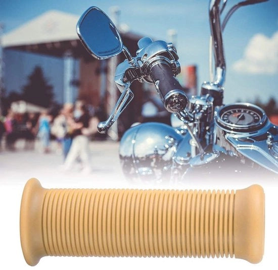 Manubrio universale per motocicletta 1 pollice - TPU - Beige - Adatto per la maggior parte delle motociclette - Facile da installare - Manubrio per motocicletta