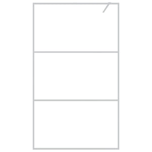 Parete Doccia Walk in Argento 115x195 cm Vetro Trasparente ESG cod mxl 45486