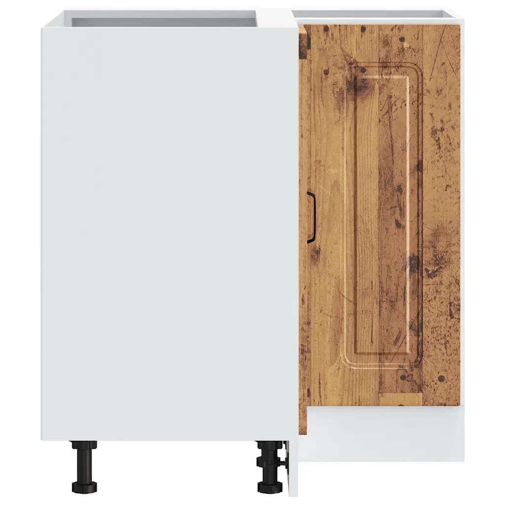Mobile Base ad Angolo Cucina Kalmar Legno Vecchio in Truciolato