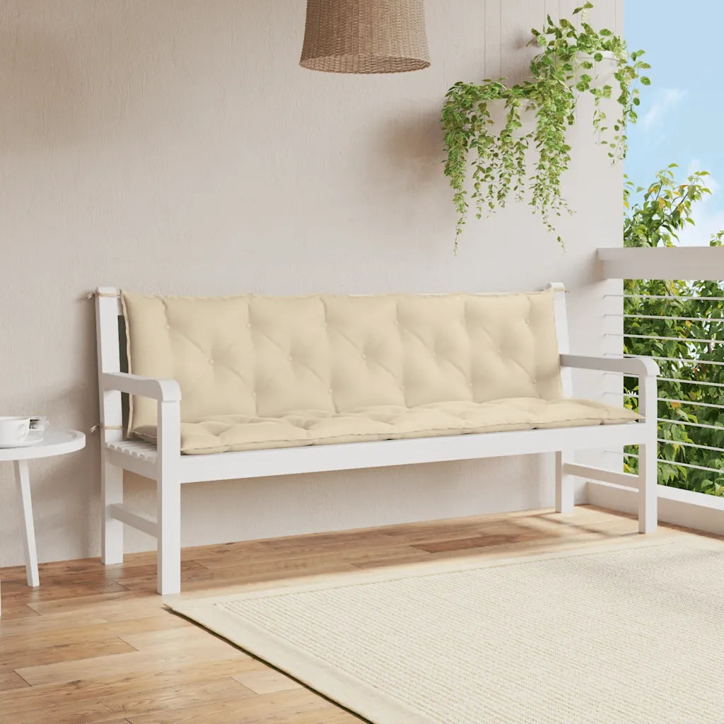 Cuscino per Panca Beige 180x(50+50)x7 cm in Tessuto Oxford 315031