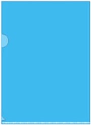 Set di cartellini plastici A4 da 40 pezzi per archiviazione documenti - blu - cartellino documenti con L - protezione per fogli A4.