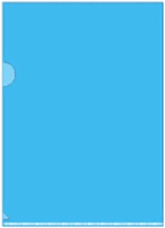 Set di cartellini plastici A4 da 40 pezzi per archiviazione documenti - blu - cartellino documenti con L - protezione per fogli A4.
