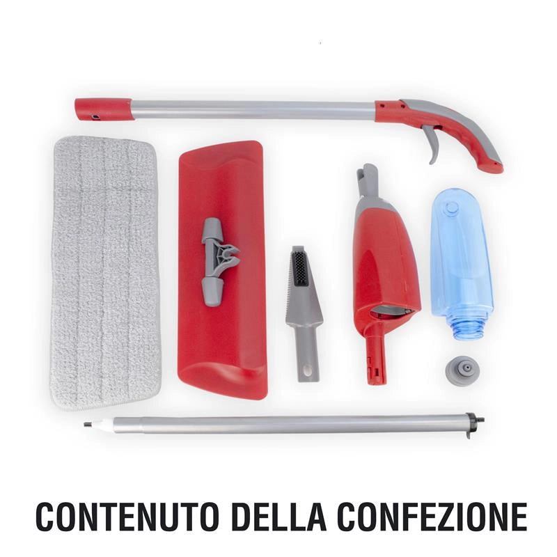 MAURY'S SPRAY MOP VAPORIZZATORE 600ML PANNO IN MICROFIBRA PER TUTTE SUPERFICI