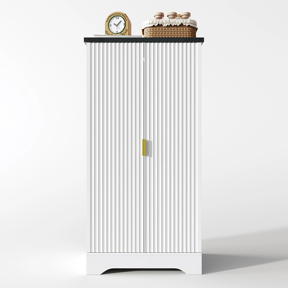 Pensile Cucina 120x60.5x40cm - Xylo - Luci LED Sensore e Mensola Spezie, Bianco