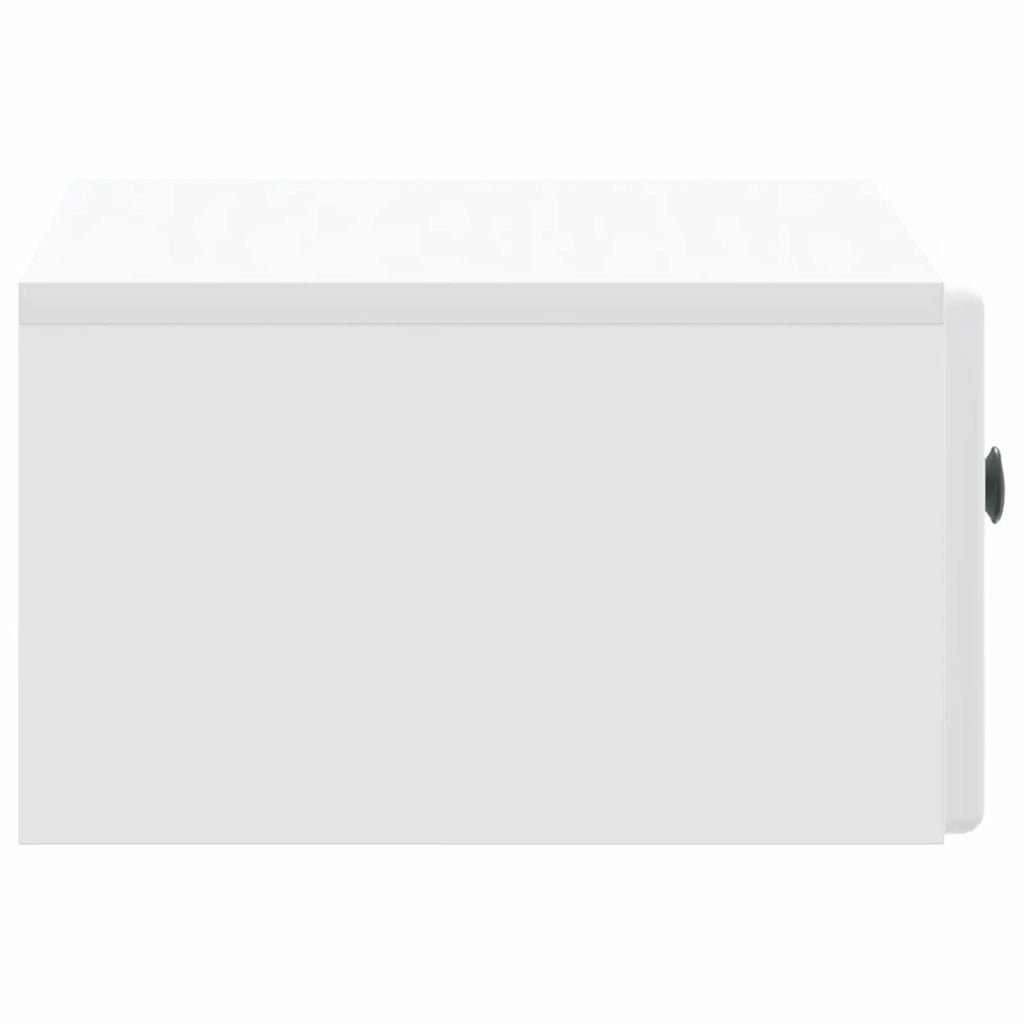 Mobiletto da notte a muro con cassetto Bianco 49 x 34,5 x 20 cm 899125