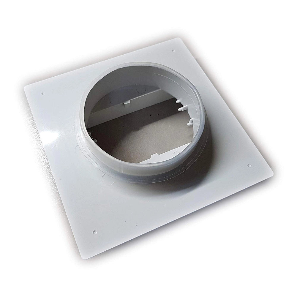 First da 100 a 120x60mm placca per passaggio a muro per tubi aerazione cappa