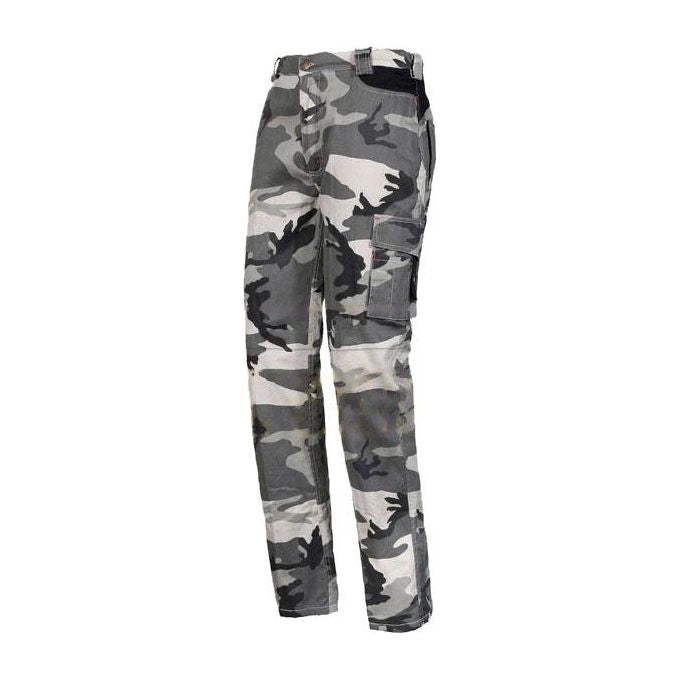 Issa Pantalone Cotone Grigio S Mimetico