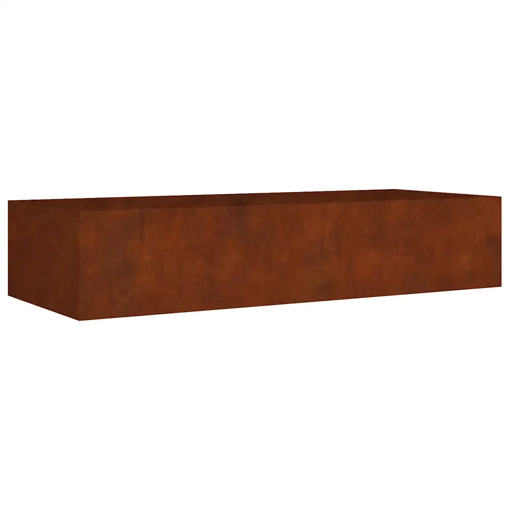 Fioriera Rialzata da Giardino 200x80x40 cm in Acciaio Corten