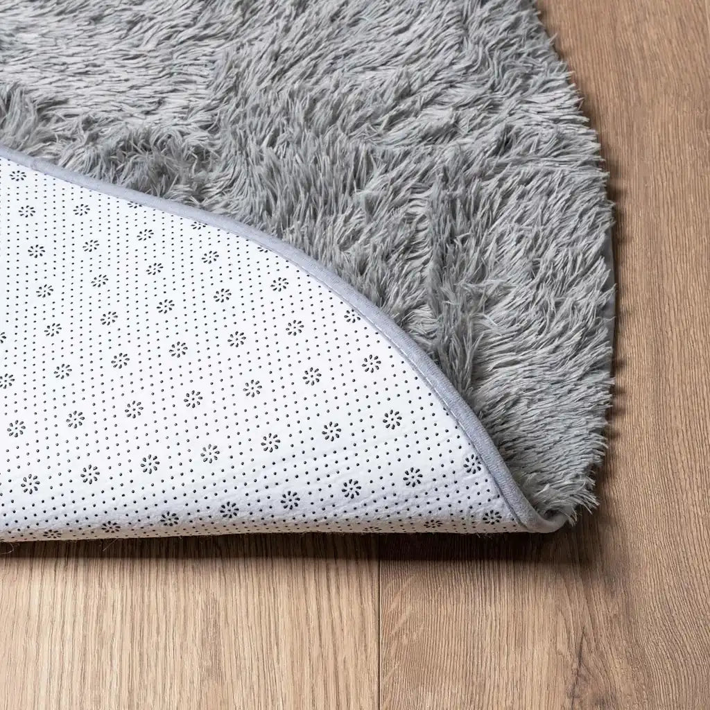 Tappeto Shaggy a Pelo Lungo NAVARRA Grigio Chiaro 300x200 cm