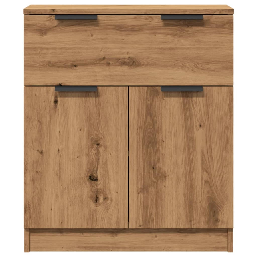 Buffet credenza cassettiera armadio mobile contenitore organizer cucina soggiorno salotto fatto a mano 60 x 30 x 70 cm legno ingegnerizzato marrone 02_0030814