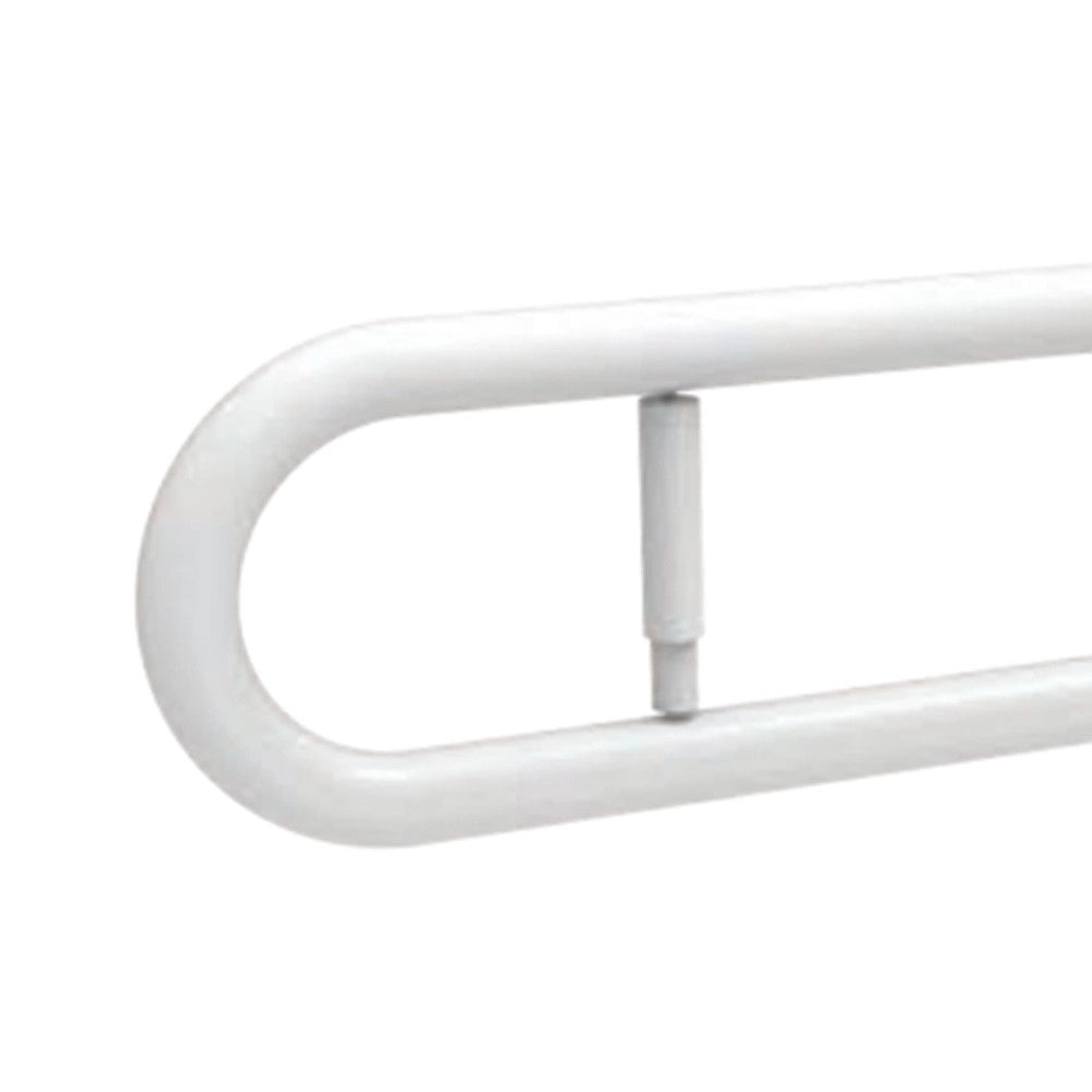 Barra maniglione cm 80 con porta rotolo e piastra rinforzata nylon