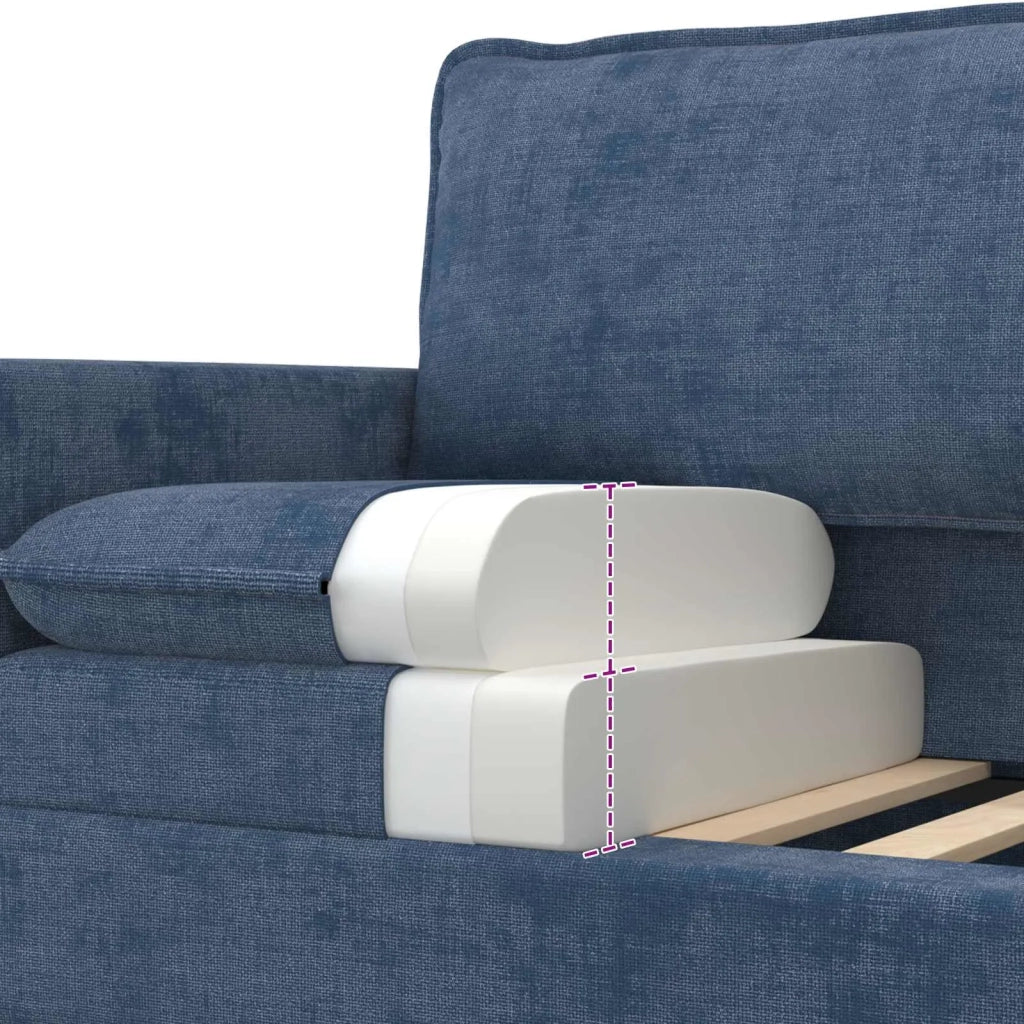 Divano Blu 156 x 81 x 87,5 cm Poliestere
