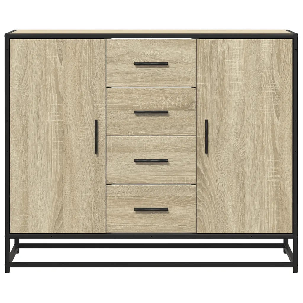 Credenza Rovere Sonoma 92x35x76 cm in Legno Multistrato 3300826