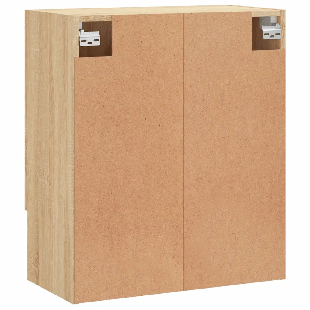Mobiletto a parete con pratico vano contenitore 60 x 31 x 70 cm realizzato in legno ingegnerizzato di rovere Sonoma 02_0048771