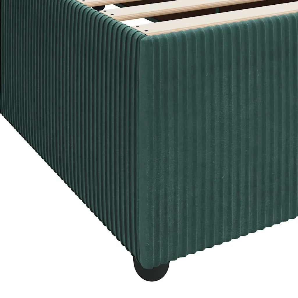 Struttura del letto Verde Scuro 90 x 200 cm Tessuto 3398350