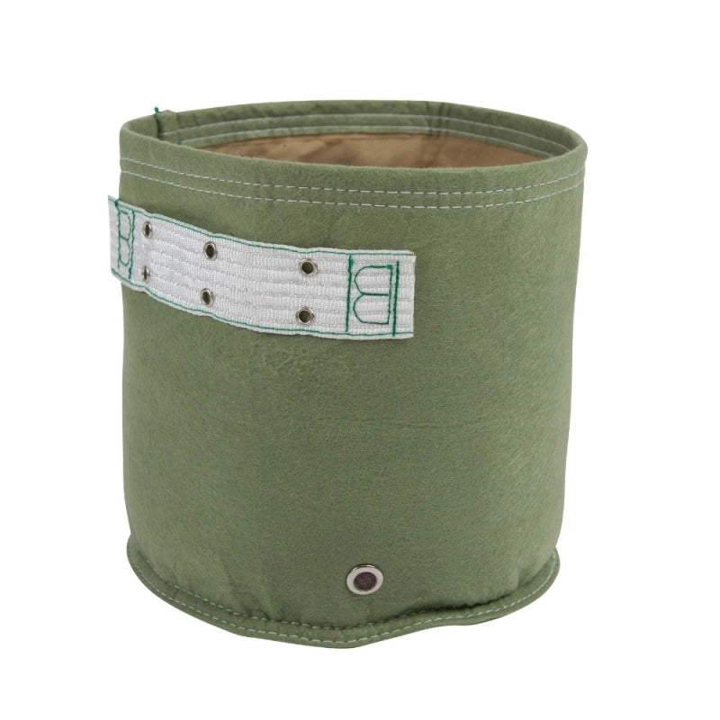 Vaso in Tessuto BloemBagz da 19 litri, con forma cilindrica, colore verde muschio